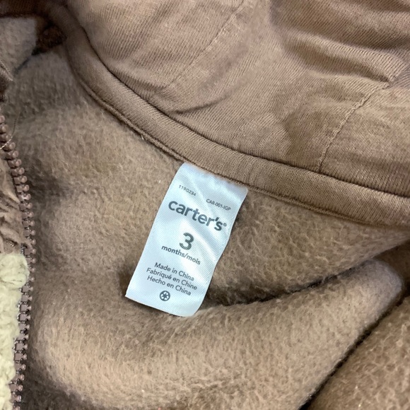 Sherpa reindeer onesie with antlers and hood - Picture 6 of 7